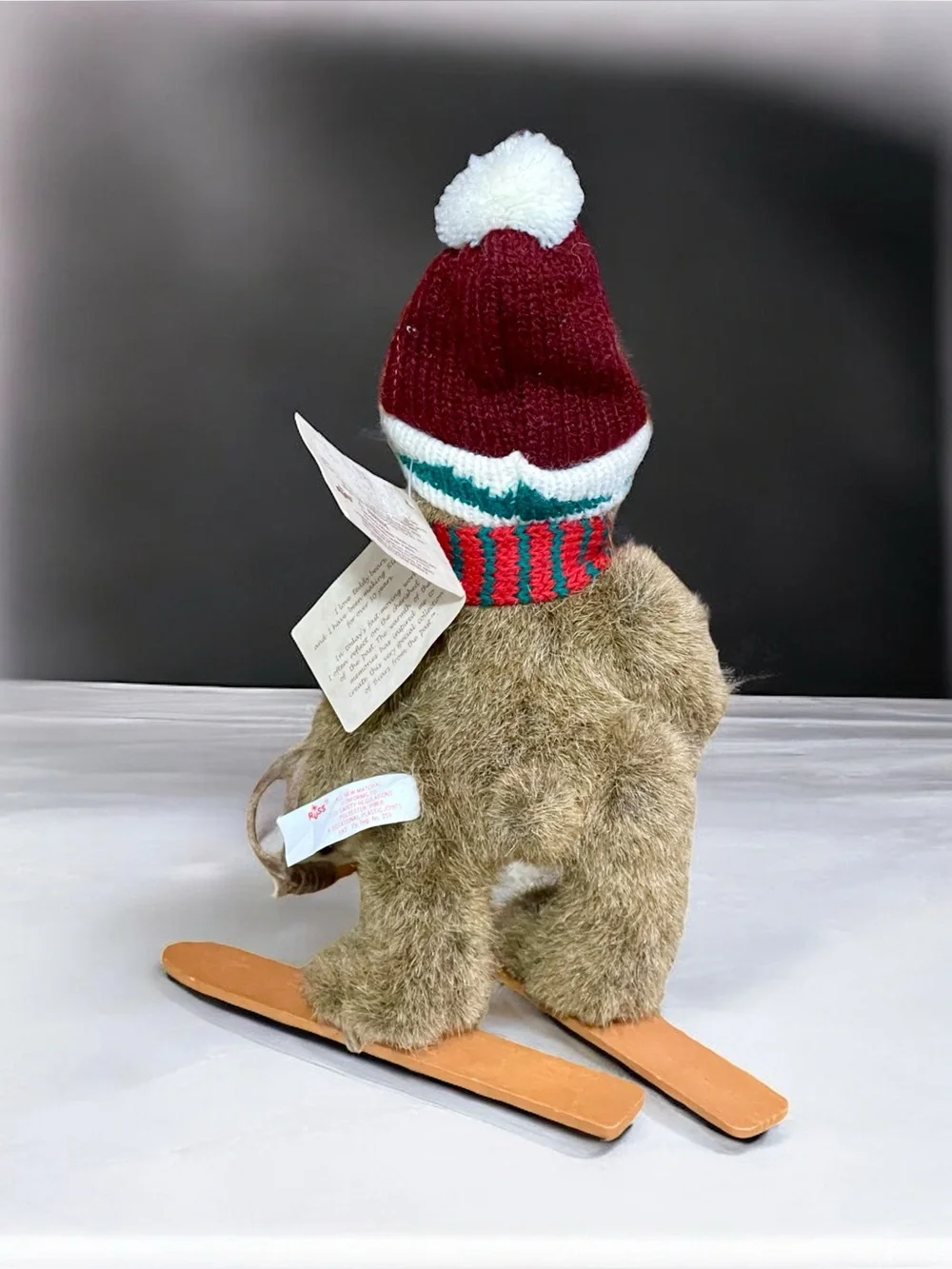 Vintage 1997 Russ Plush Ski Bear Morgal bears from the past collection